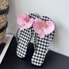 Fashion Round Toe Fashion Flower Women Flats Slides Slippers Shoes Summer Beach Female Flip flops Ladies Flats Slippers Sandals Shoes