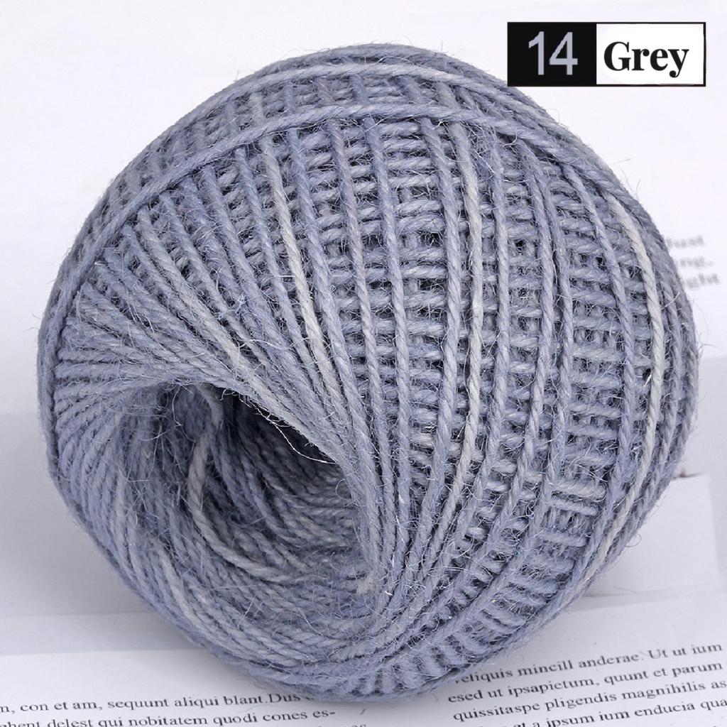 Natural 2MM 50M/Roll Colorful Natural Jute Twine Burlap Rope Burlap String Hemp Rope For DIY Crafts Wedding Gift Wrapping Decor