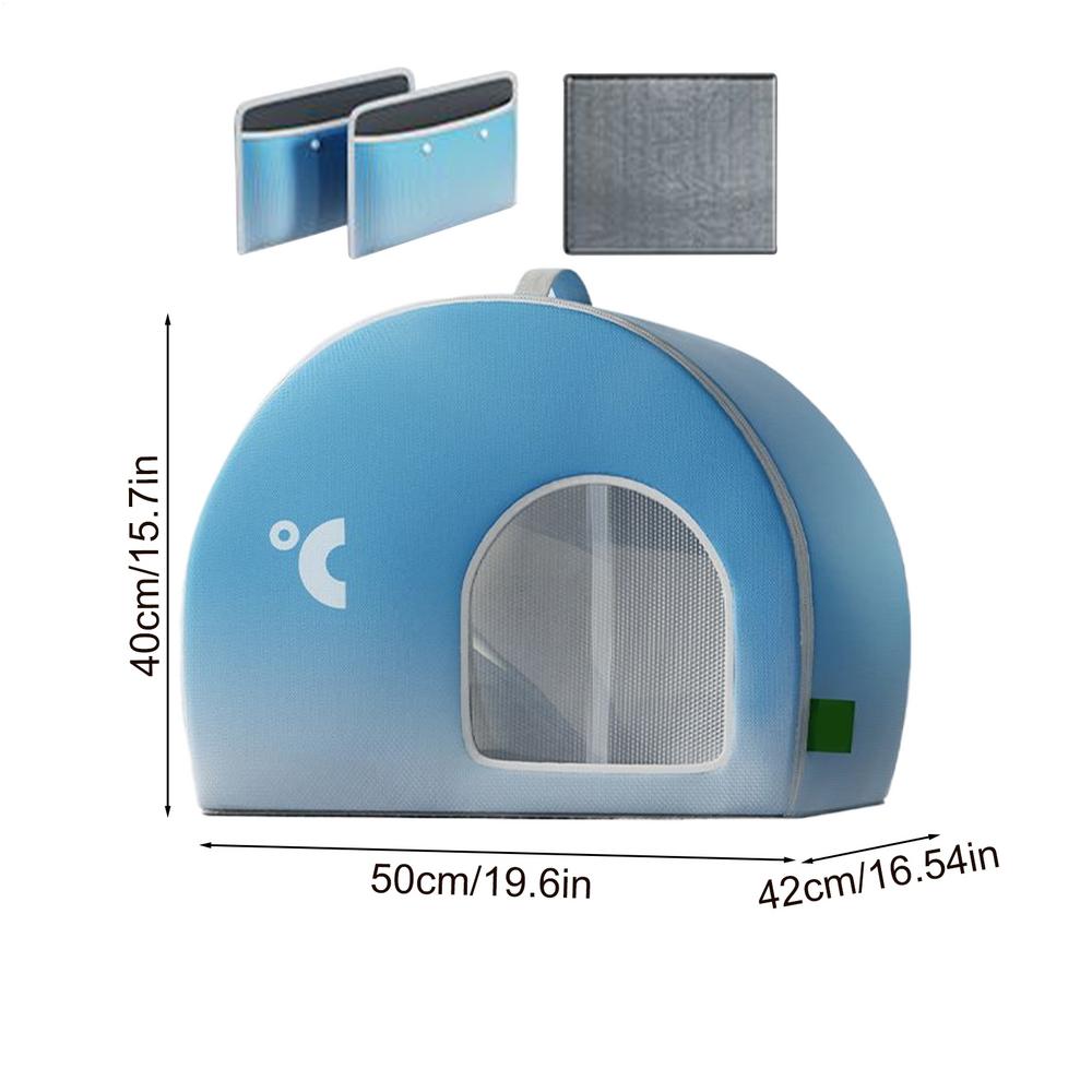 Upgrade Pet Cooling House Hot Summer air-conditioned cooling cat bed Four Seasons Cat Pet Ice House For Garden Park