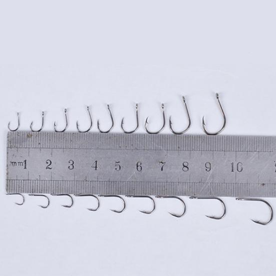 MUQZI Sports Accessory 500 Pcs Fish Jig Hooks with Hole Fishing Hook Tackle Box Carbon Steel Fishhook