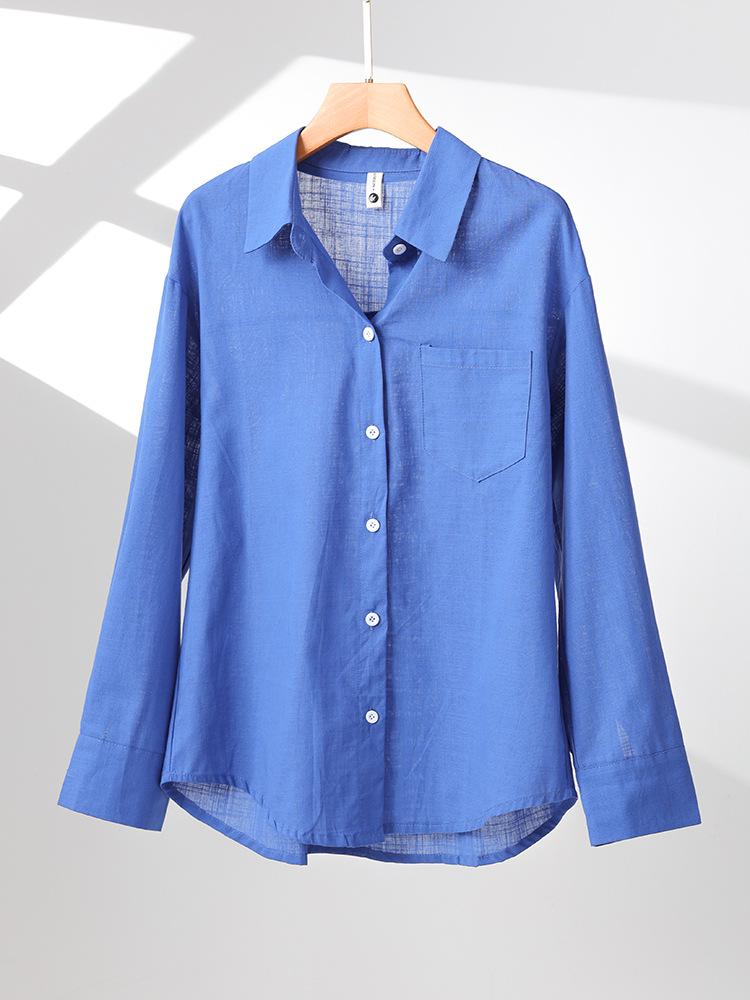 Women's Premium Linen-Cotton Shirt - Early Autumn 2025 Design