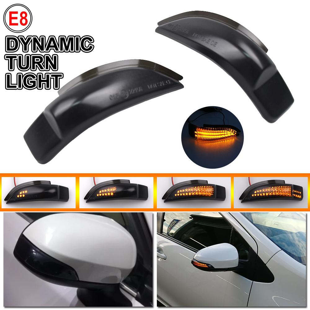 Dynamic LED Side Mirror Turn Signal Indicator Light for Toyota Corolla Camry Prius Vios Yaris Venza Avalon Altis 2014-2017