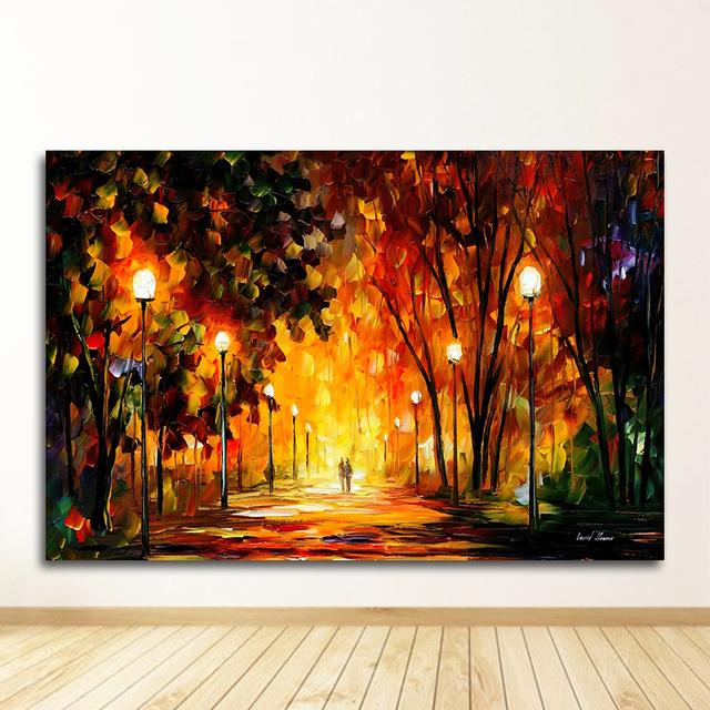 Wandkunst, Heimdekoration, abstrakt, ohne Rahmen, 2021, handgemalte Ölgemälde-Landschaft zum Ausmalen für das Wohnzimmer