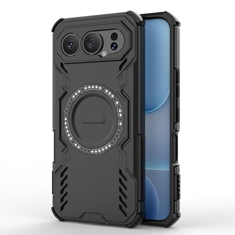 

For For Honor 500/500 Pro Magnetic Case,Heat Dissipation Shockproof Phone Cover for Honor 500/500 Pro чёрный