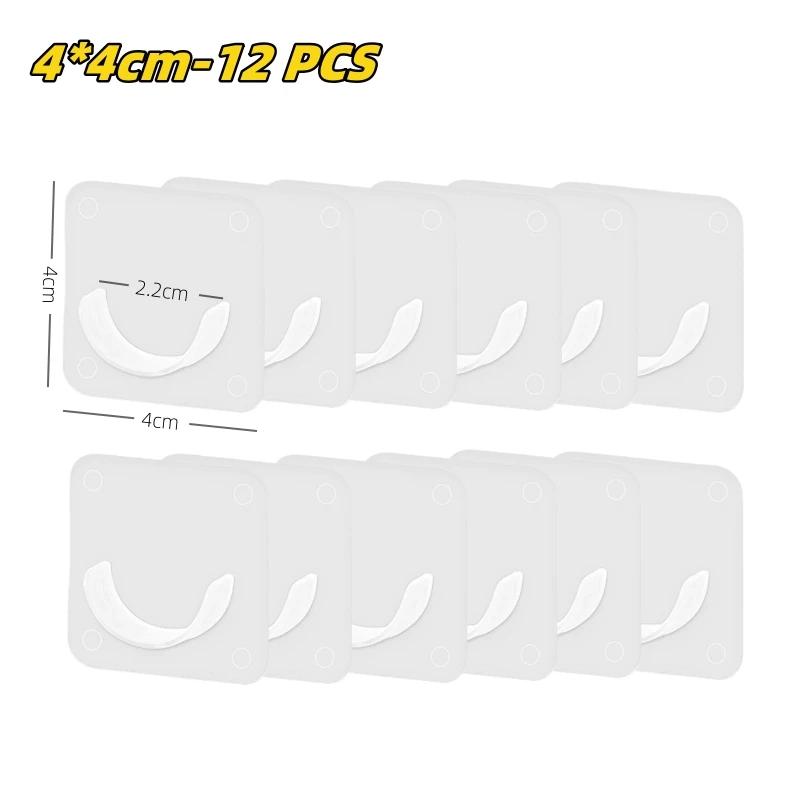 Strong Curtain Rod Bracket Hook Self-adhesive Curtain Rod Bracket Clothes Railing Bracket Wardrobe Telescopic Rod Accessories