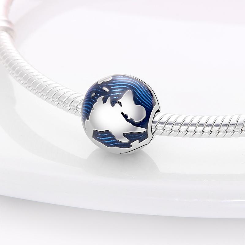 Copper Clasp Copper Earth Charms Beads Stopper Safety Chain Fit Original Bangle Bracelet Jewelry Clip
