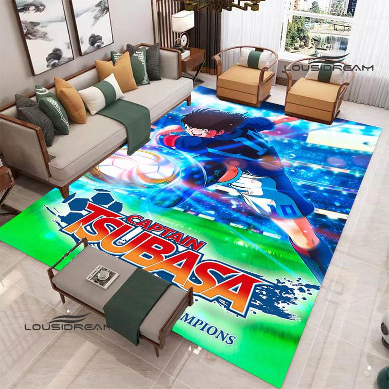 2026 Captain Tsubasa Cartoon Carpet Living Room Bedroom Carpet Balcony Bathroom Non-slip Door Mat Photography Props Birthday Gift