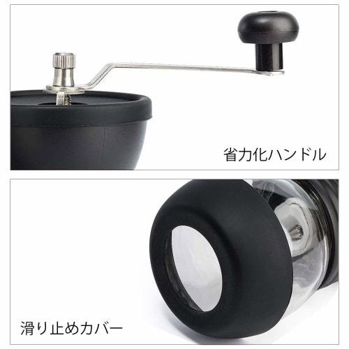 Ceramic Skeleton Hand Grinder with Spoon, Cleaning Tool, and Two Pots, Washable