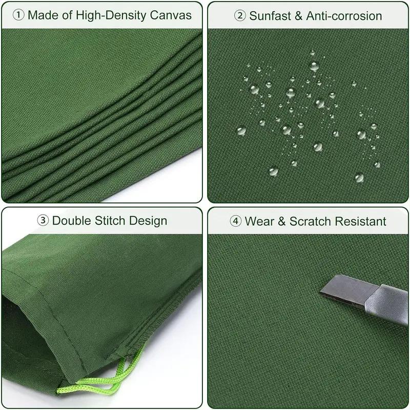 Flood Defense Sandbags Heavy Duty Canvas Reusable 14Pcs Water Barriers for Emergency Home Yard Basement Use