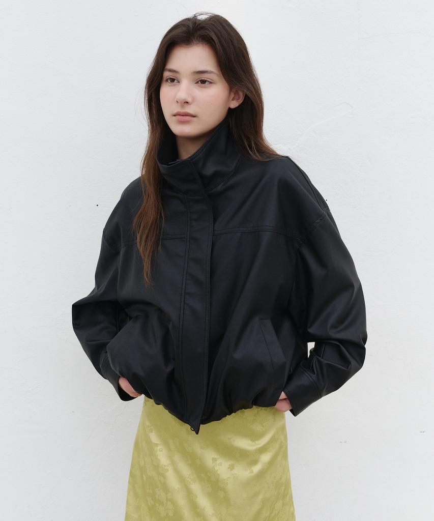 Bcomely Tikva Light Leather Blouson_Black
