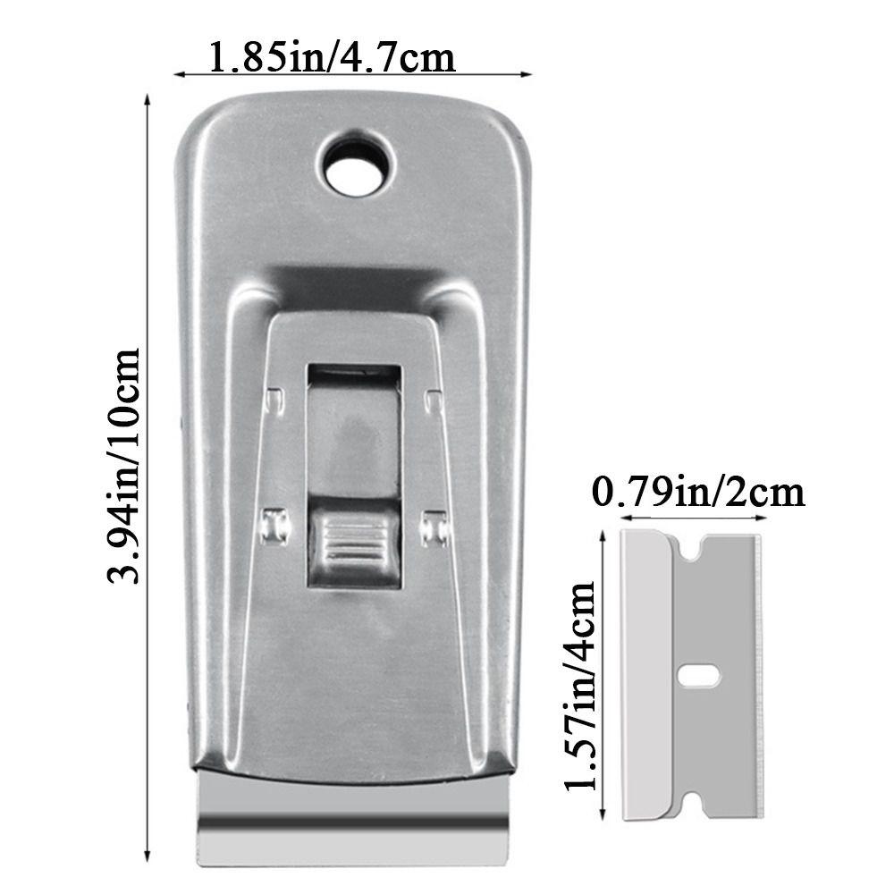Single Edge Squeegee Stainless Steel Razor Scraper Multi-Purpose Scraper  Car Wrap Film