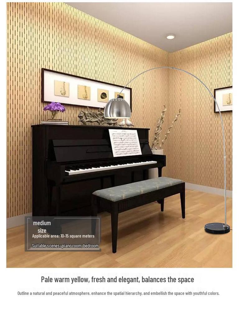 Modern Italian Minimalist Floor Lamp for Living Room/Bedroom - Eye Protection Vertical Table Lamp