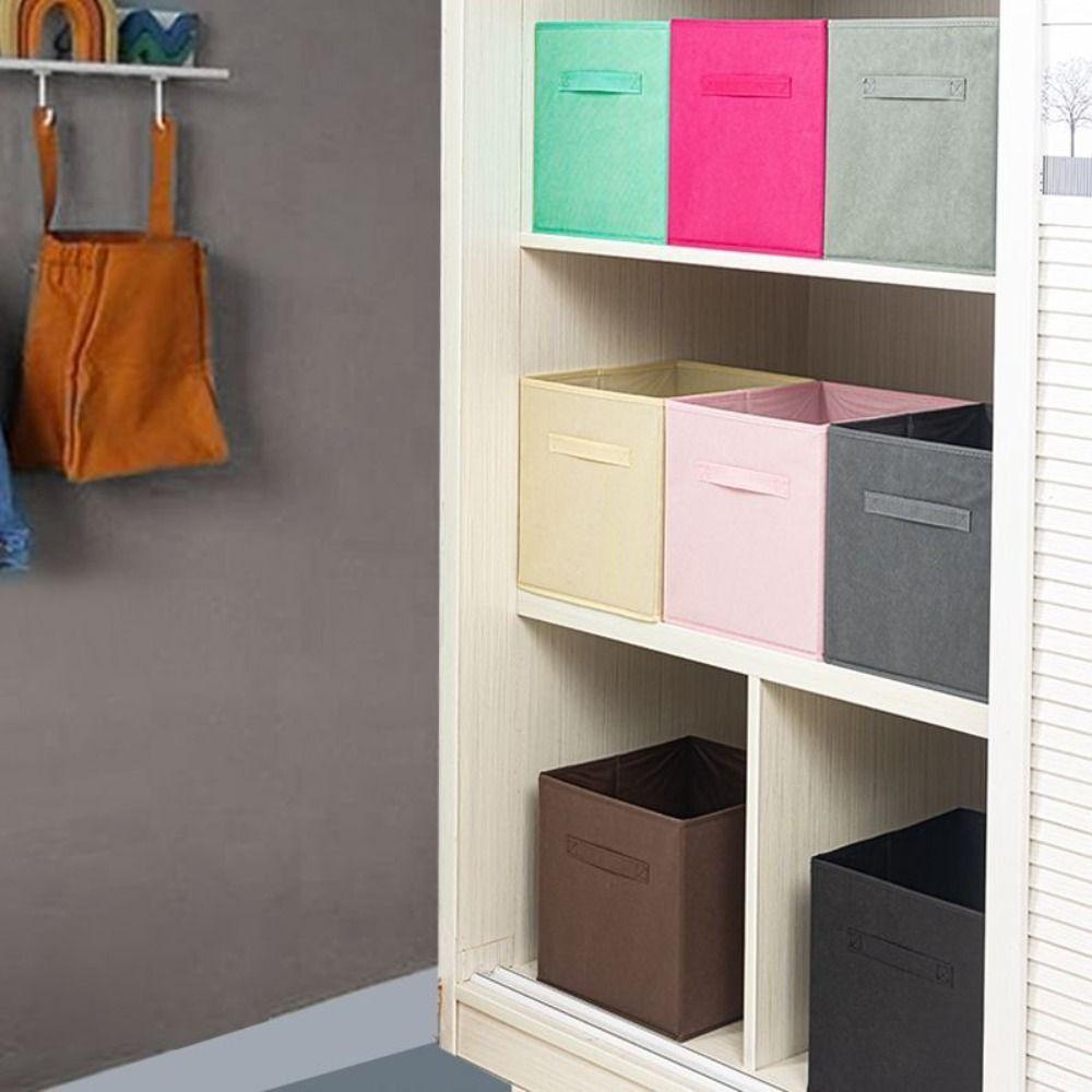 Vliesstoff Würfel Aufbewahrungsbox Großes Fassungsvermögen Unterwäsche Aufbewahrungsbox Quadratische Aufbewahrungsbox Kindergarten