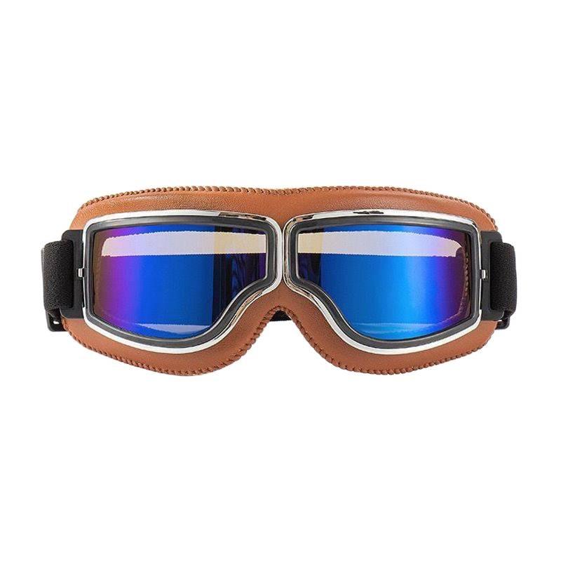 Retro Harley Motorcycle Windproof Riding Goggles and Helmet Glasses for Off-road