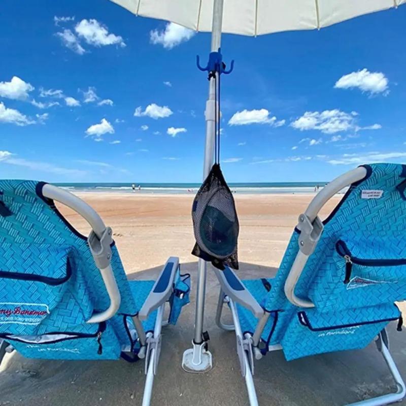Portable Outdoor Beach Umbrella Hooks Hanger Versatile Space-saving Four-corner Hook Useful Wear-resistant Umbrella Accessories