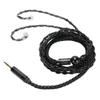 Earphone Cable Fit for ZS10 PRO AS10 PRO X 16 Cores Silver Plated OFC 3.5MM To QDC 2 Pin Headset Earphone Cable