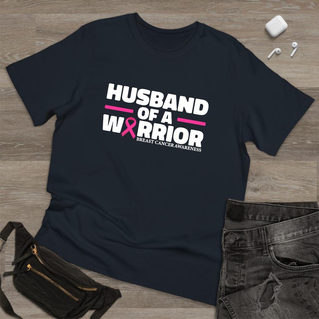 Husband Of Warrior Breast Cancer Awareness Tshirt Pink Ribbon October Month Tee