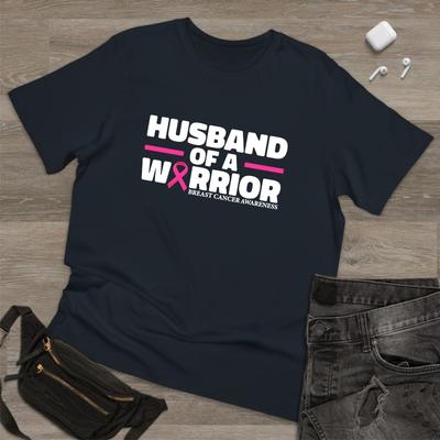 Husband Of Warrior Breast Cancer Awareness Tshirt Pink Ribbon October Month Tee