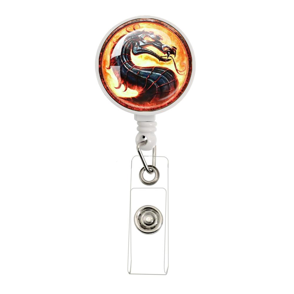 New Mortal Kombat Games Retractable Badge Reel ID Card Name Card Display Tag Staff Card Badge Holder Accessories Gifts