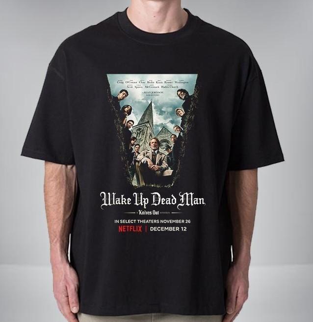 Wake Up Dead Man, A Knives Out Mystery hits theaters November 26, 2025 T-Shirt XL
