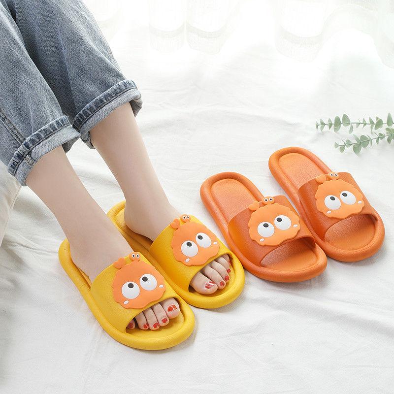 Slippers Summer Cute Couple Slippers Bathroom Home Cartoon Non-slip Soft Bottom Sandals