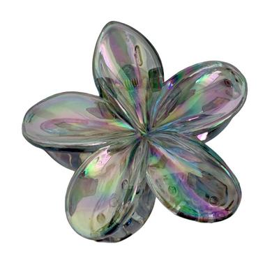 Personalisierte Haarnadel Blume Haarspange Greifspange Blingbling Transparent Haarspange Kunststoff Haaraccessoires Große Haarklammer Weiblich