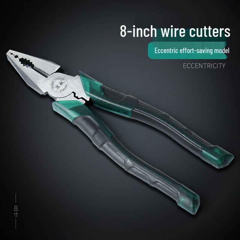 Exzentrischer Arbeitsersparender Draht, Spitzzange, Seitenschneider, Multifunktionale 6" & 8" Flachzange - Werkzeugsatz für den Heimwerker