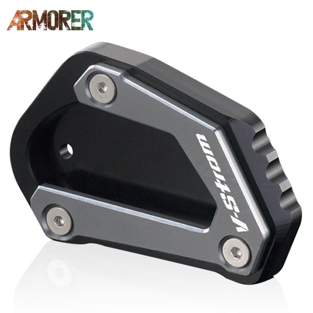 V Strom 650 Motorcycle Accessories For SUZUKI V-STROM 650/XT DL650 DL 650 Kickstand Side Stand Extension Enlarger Pad