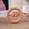 Paint-Free Beech Baby Rattle Toy Rattle Can Bite Newborn Babies 0-1 Years Old Wooden Toy Gift Box
