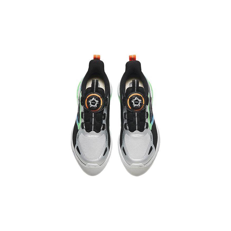 Anta Stubborn Core Wear-Resistant Low-Top Kids Running Shoes Kids Running Shoes Black White Teal 312335560-2