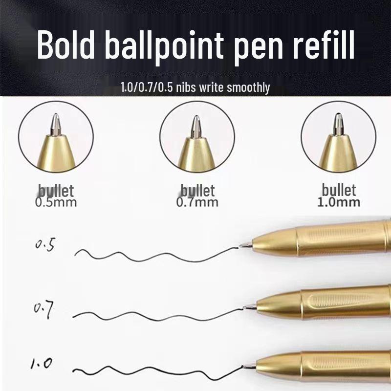 

Ручка-кисть с пулевидным наконечником большой вместимости: 1.0/0.7/0.5 для бизнеса, офиса, подписи, студенческой каллиграфии 0.7 mm чёрный