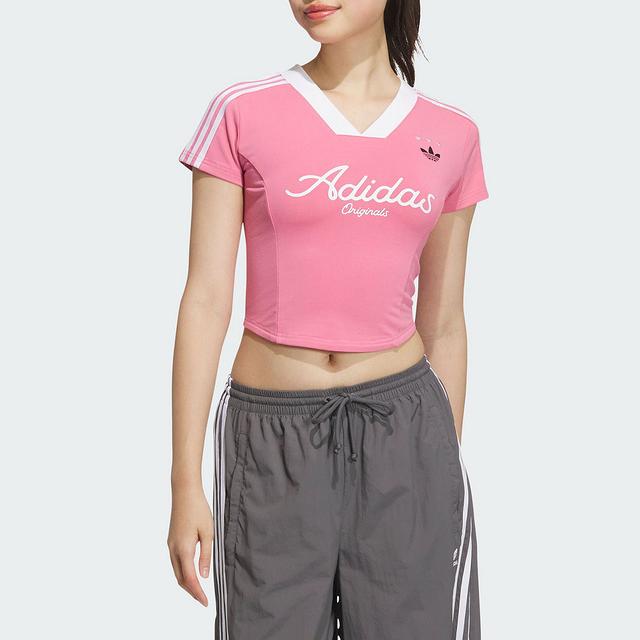 Adidas T Shirt Women's Light Rose Red JD1131