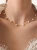 1pc Pearl Necklace Fashionable Collarbone Chain
