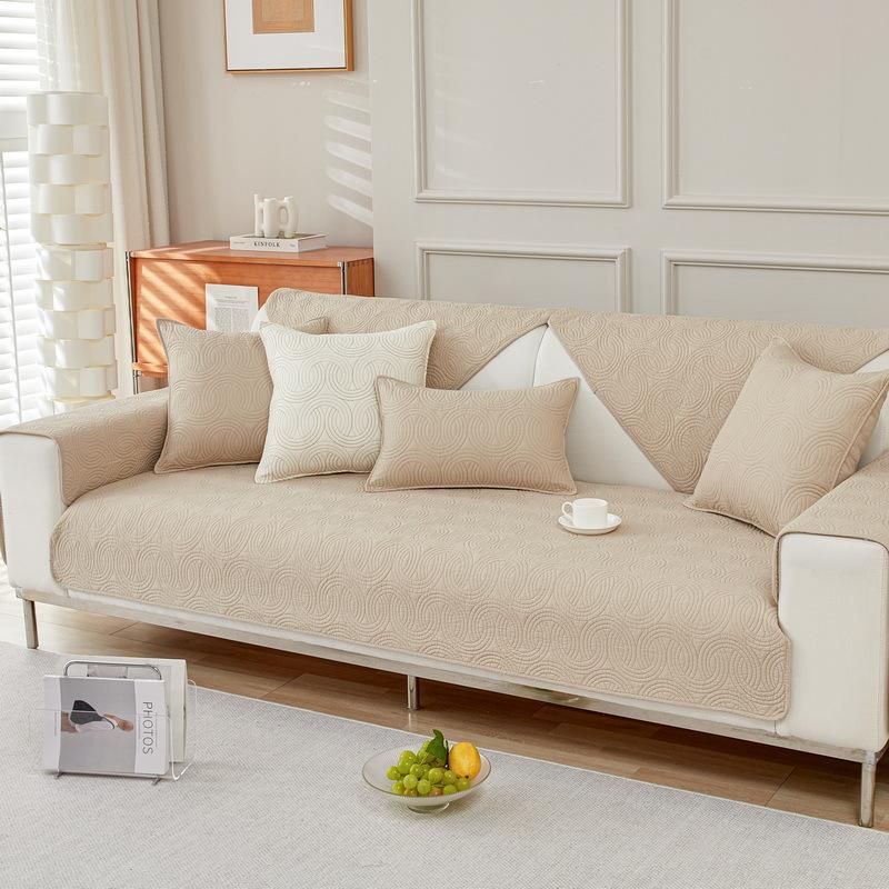 Universal High-Density Cotton Sofa Seat Cushion In Autumn And Winter, Non-Slip And Dustproof, Simple And Light Luxury Sofa Cover Cover Cloth Towel