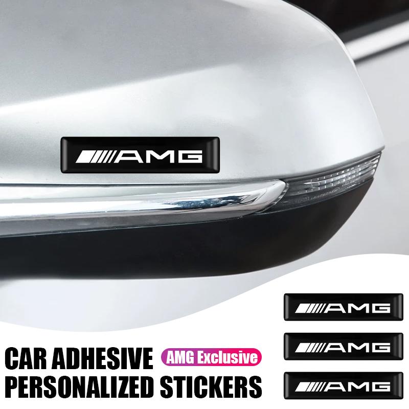 3D Epoxy Personality Mark Stickers Car Interior Exterior Decoration Sticker For Mercedes Benz AMG W205 W204 W206 W213 W212 W211