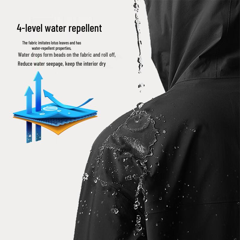 Camel Women's Windproof Hooded Outdoor Jacket