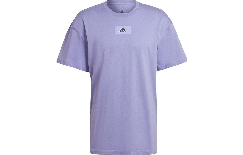 adidas Drop Shoulder Sleeve T-Shirt Men's Purple HE4367