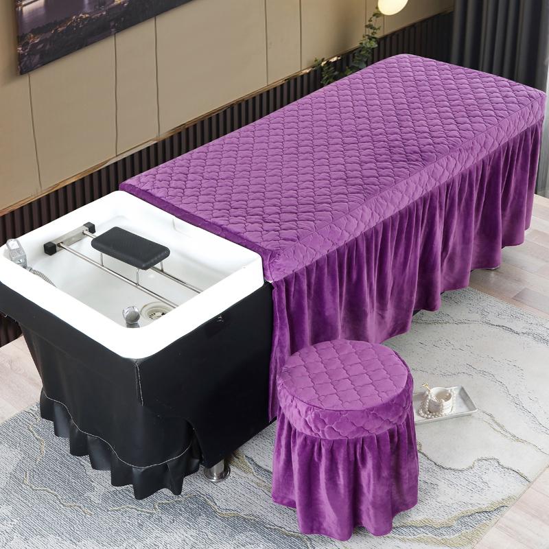 Beauty Salon Bed Skirt Hair-washing Bed Cover Massage Table Bed Cover Sheet Bedskirt SPA Treatment Table Cover