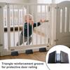 6 Pieces Pet Gate Fence Support Feet Pet Isolation Fence Triangular Support Feet Versatile Reinforcement Accessories
