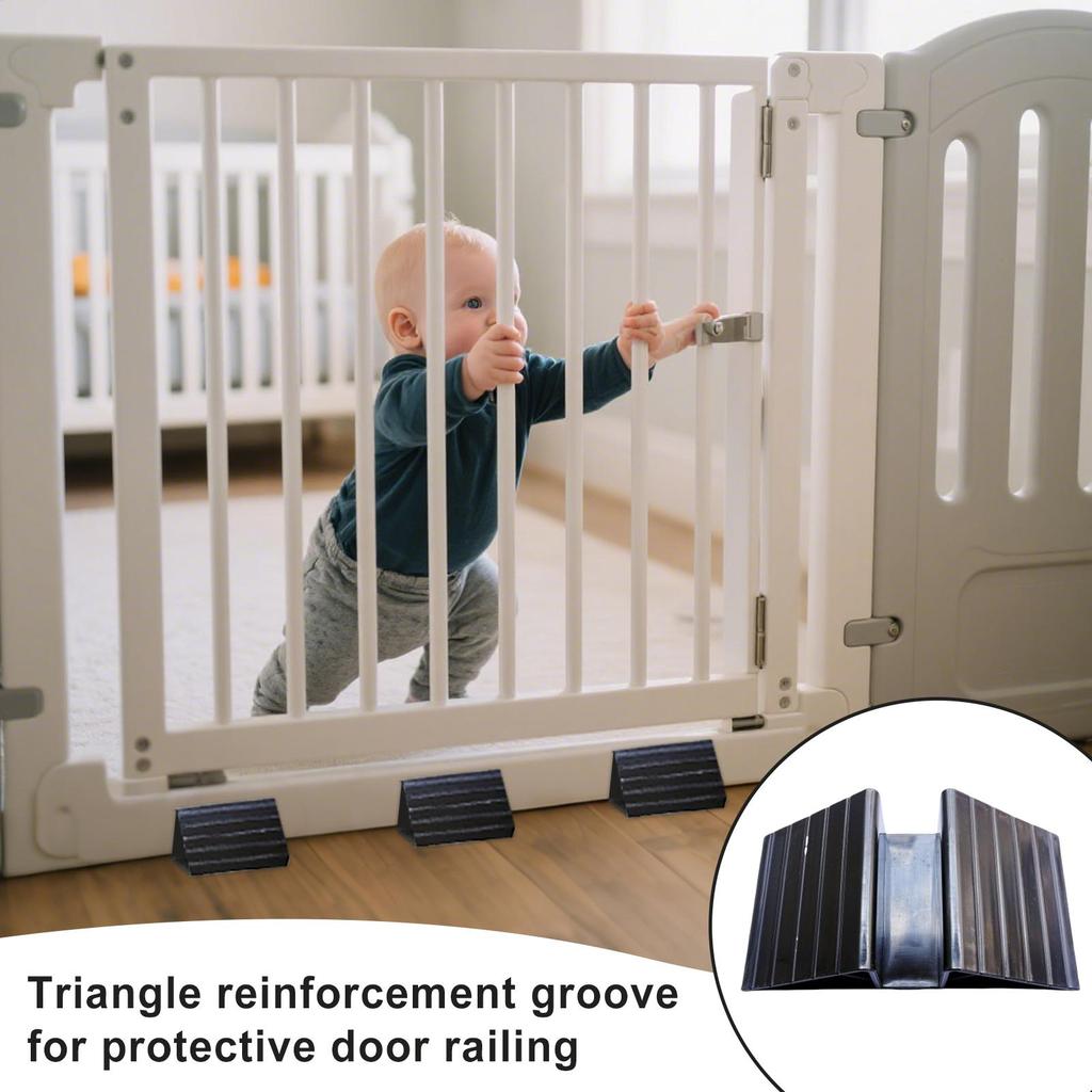6 Pezzi Piedini di Supporto per Recinto Cancello per Animali Piedini di Supporto Triangolari per Recinto di Isolamento per Animali Accessori di Rinforzo Versatili