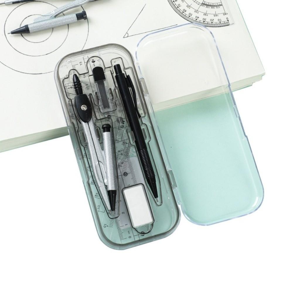 8Pcs/Set Multifunctional Drawing Compass Ruler Kit Precise Geometry Compass Set Back To School