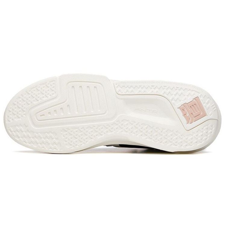 Anta Badass 3.0 Water Lily Fabric Synthetic Leather Non-Slip Wear-Resistant Low-Top Sneakers Women Sneakers White Pink 122138081-3