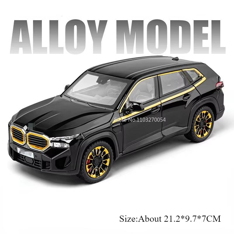 1:24 Xm The 7 Models Alloy Car Diecast Miniature Toys 6 Doors Opened Sound Light Pull Back Vehices Adult Friend's Birthday Gifts