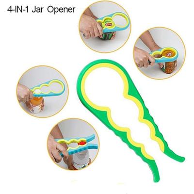 Jar Opener Bottle Opener and Can Opener for Weak Hands, Seniors with Arthritis and Anyone with Low Strength, Mutil Jar Opener Get Lids Off Easily