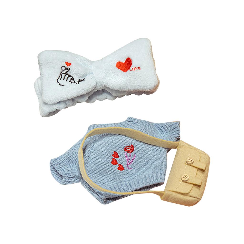 30cm Doll Accessories D-uck Plush Doll Clothes Detachable Clothes Hat Suit Accessories For Plush Toy