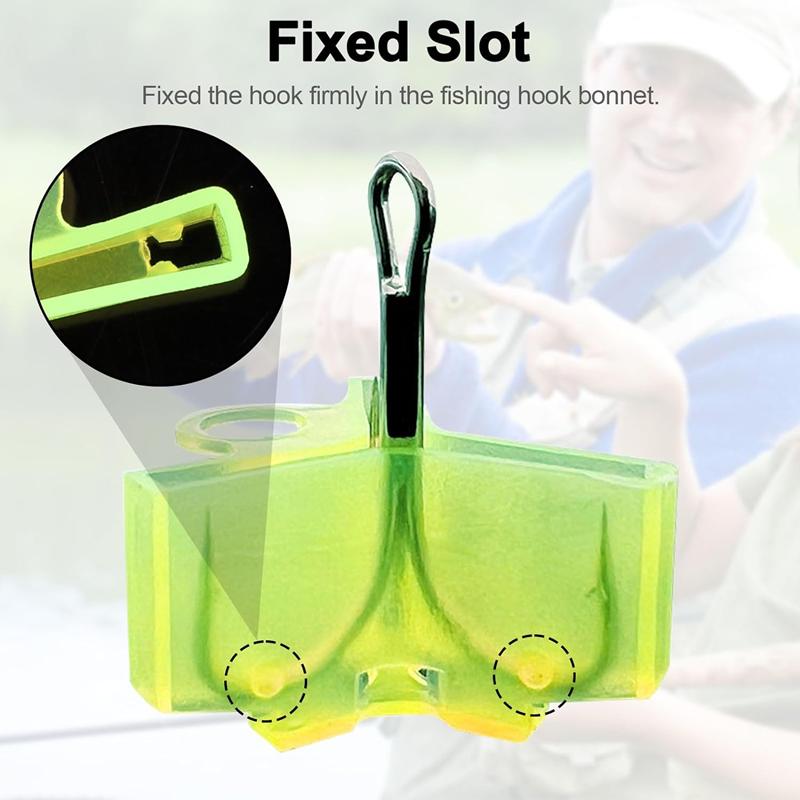 50 ks/lot Odolné ochranné krytky Kryt háčku na ryby Bezpečný trojháček Rybářské vybavení Lehké příslušenství s drážkami Rukávy Nástroje