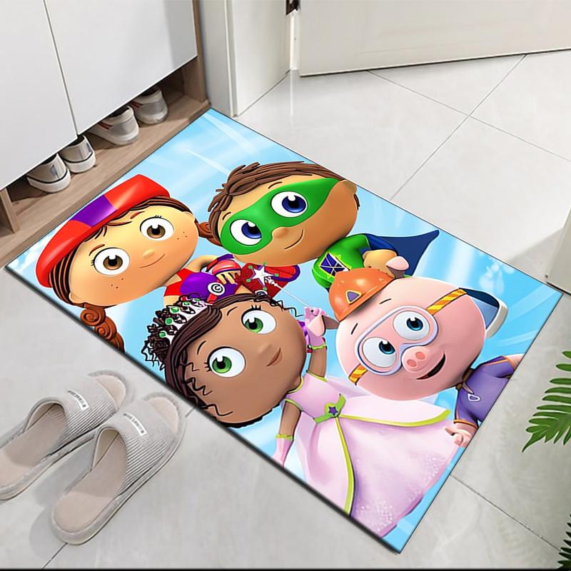Super Why Printed Carpet, for Office Chair Living Room Bedroom Kitchen Room Decor Gifts.