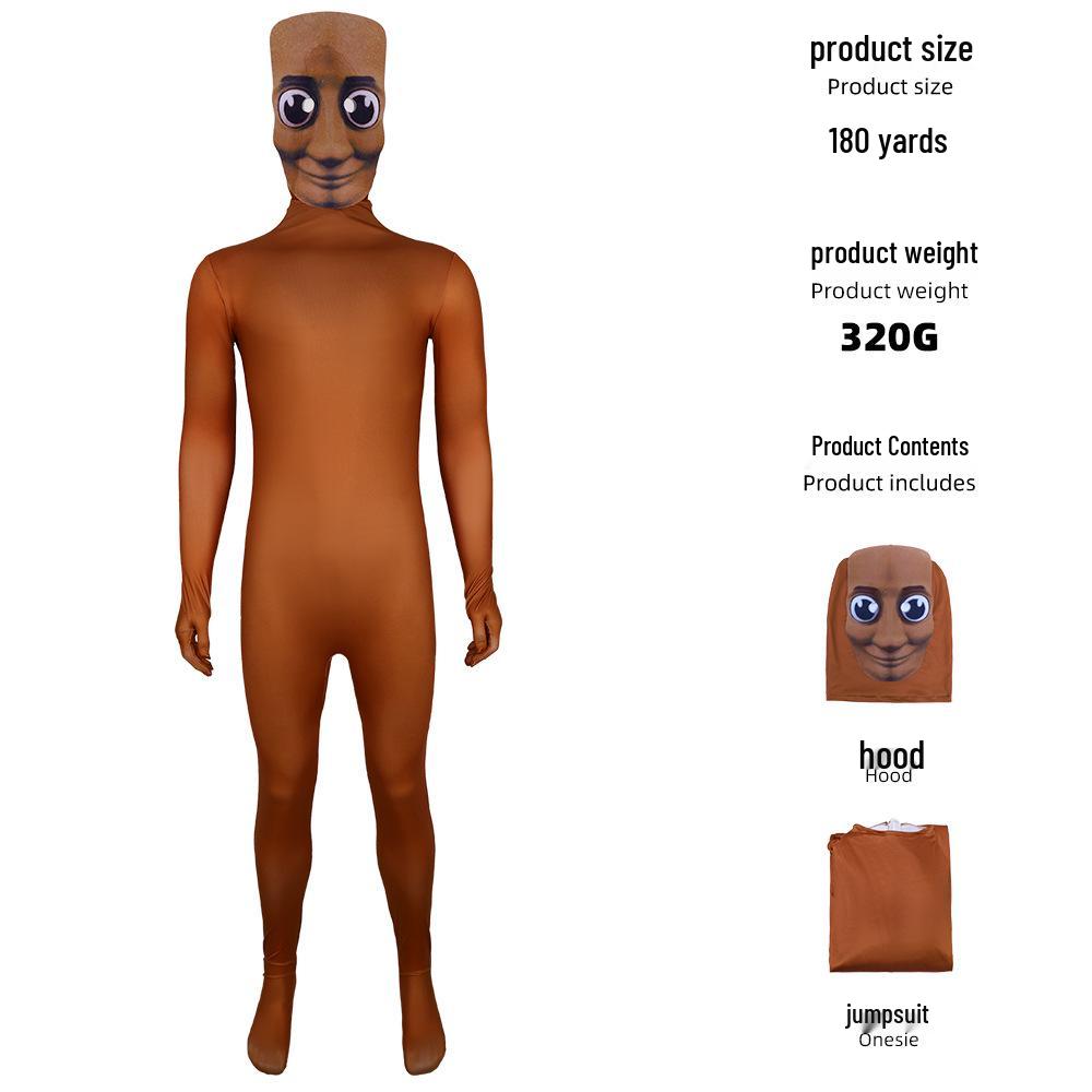 Shan Hai Jing Wooden Stick Man Halloween Cosplay Costume