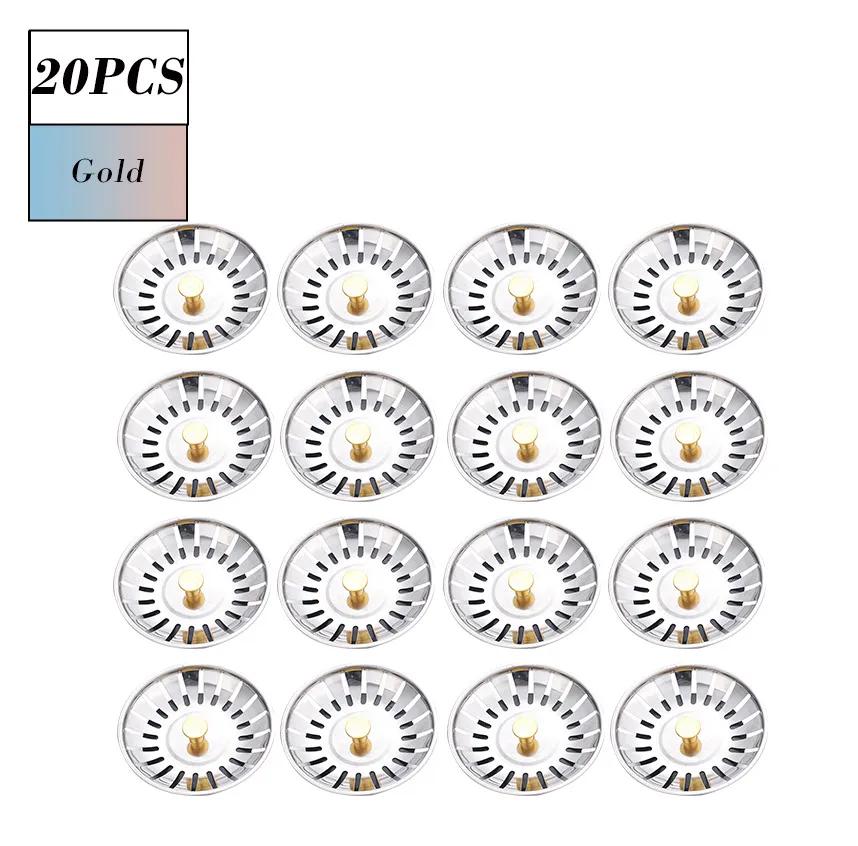 Küchenspüle Kanalisationssieb Becken Abflussstopfen Edelstahl Spüle Abfallstopfen Filter Anti-Verstopfungs-Bodenablauf Küchenzubehör