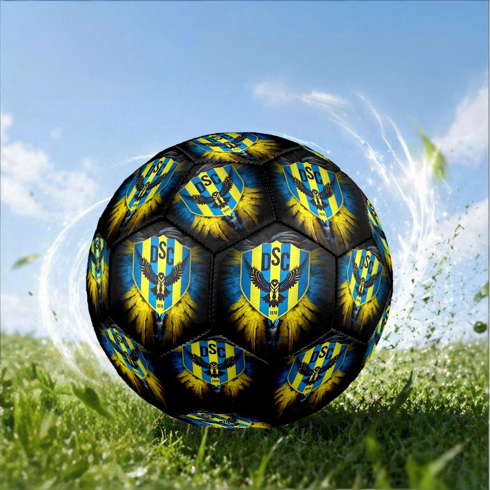 Duhok Sports Club Emblem Size 5 Soccer Ball,Indoor/Outdoor Suitable for Training Matches Tournaments Practice Games Perfect Gift for Fan